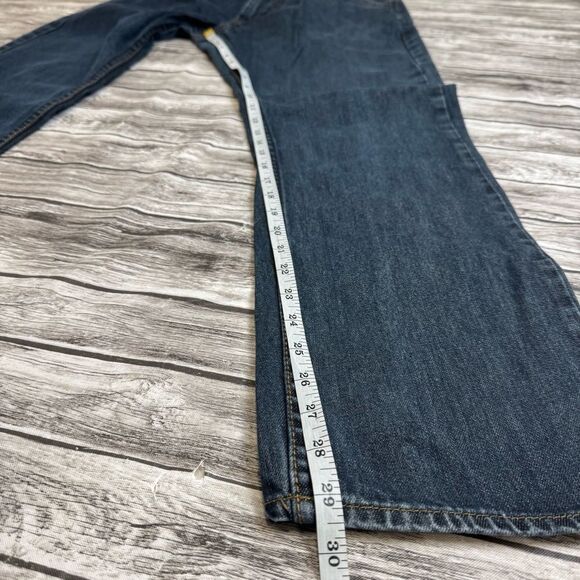 Bullhead Denim Co. Mens Slim Straight Dark Blue Jeans 34 x 32 Heavyweight Cotton - Picture 11 of 11